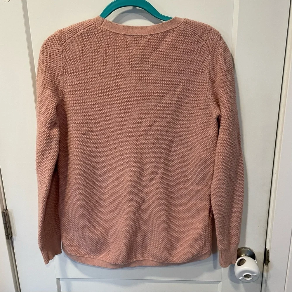 Madewell Pink Crew Neck Sweater women’s size medium - Picture 2 of 6